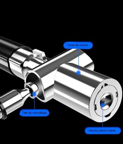 Protégez Votre Moto Avec Notre Câble Antivol Fiable Et Minimaliste! 1 antivol cable de moto