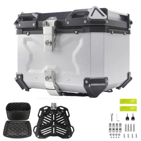 Top-case-moto-55L-universel-chrome-en-aluminium-détails