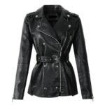 Adoptez Le Chic Avec Notre Veste Simili Cuir Mi-longue !