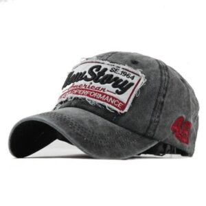 adoptez le style authentique avec notre casquette biker noir 924 1