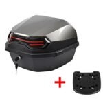 adoptez le style avec notre top case moto gris 30l pratique et chic avec socle case 936 1