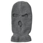 adoptez le style bad boy avec notre cagoule moto 3 trous gris 215 1