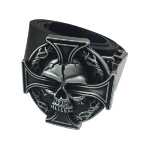 adoptez lesprit rebelle avec notre ceinture tete de mort ajustable noir ceinture 567 1