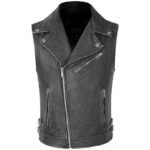 Affichez Un Look Audacieux Avec Notre Gilet Biker En Cuir Homme !