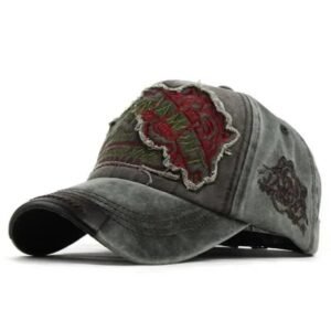 affichez un style unique avec la casquette moto biker vintage vert fonce 941 1