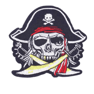 Affichez Votre Audace Avec Ce Patch Biker Au Style Pirate!