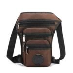 affichez votre badass attitude avec notre sac de cuisse moto marron sacoche de jambe 649 1
