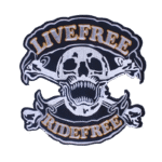 Affichez Votre Esprit Libre Avec Le Patch Biker Tête De Mort Pirate !