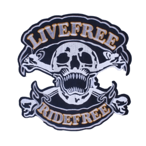 Affichez Votre Esprit Libre Avec Le Patch Biker Tête De Mort Pirate!