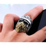 Affichez Votre Fierté Avec Notre Bague Biker En Acier Inoxydable!