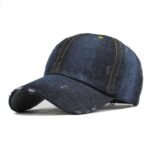 affichez votre fierte avec notre casquette jean pour bikers audacieux bleu fonce 228 1