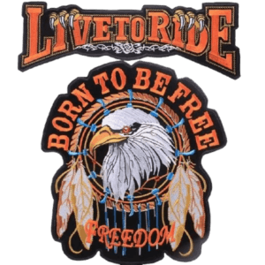 Affichez Votre Passion Avec Le Patch Aigle Born To Be Free!