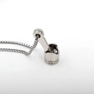 affichez votre passion avec le pendentif moto argent collier 880 1