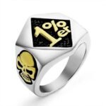 affichez votre philosophie biker avec cette bague audacieuse 54 argent or 986 1
