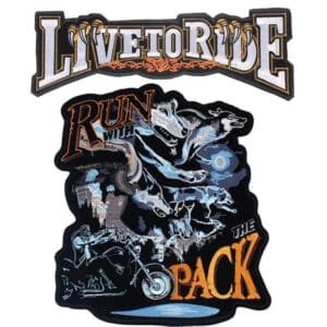 Affichez Votre Puissance Avec Le Patch Loup Pour Biker!