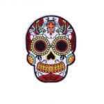 affichez votre rebellion avec le patch biker skull vibrant brode 599 1
