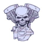 affichez votre style avec ce patch biker tete de mort unique brode 463 1