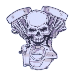 affichez votre style avec ce patch biker tete de mort unique brode 463 1