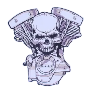Affichez Votre Style Avec Ce Patch Biker Tête De Mort Unique!