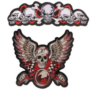 Affichez Votre Style Avec Le Back Patch Biker Tête De Mort !