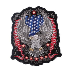 affichez votre style avec le patch biker aigle usa elegant et puissant brode 623 1