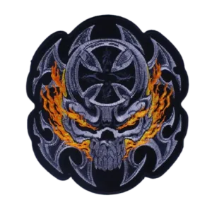 Affichez Votre Style Avec Le Patch Biker Tête De Mort Harley!