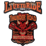 affichez votre style avec le patch biker thunder road brode 961 1