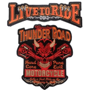 affichez votre style avec le patch biker thunder road brode 961 1