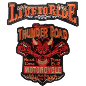 Affichez Votre Style Avec Le Patch Biker Thunder Road!