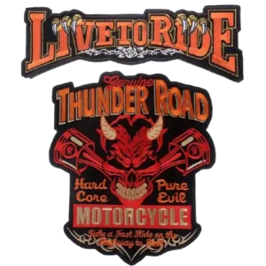 Affichez Votre Style Avec Le Patch Biker Thunder Road!