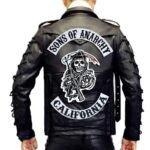 affichez votre style avec le patch sons of anarchy pour motards noir blanc brode 478 1
