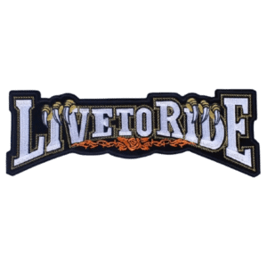 affichez votre style avec le patch vintage live to ride brode 451 1