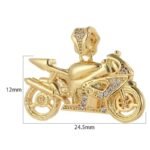 Affichez Votre Style Avec Le Pendentif Moto Or !