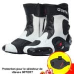 Affichez Votre Style Avec Nos Demi Bottes Moto élégantes Et Pratiques! Blanc / 40