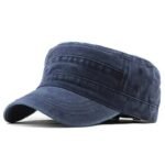 affichez votre style avec notre casquette de motard au design unique bleu marine 298 1