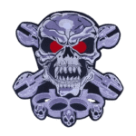 affichez votre style avec notre ecusson tete de mort unique pour bikers patch brode 438 1