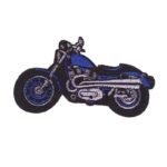 affichez votre style avec notre patch a coudre moto biker bleu brode 354 1
