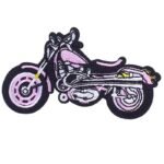 affichez votre style avec notre patch a coudre moto biker rose brode 298 1