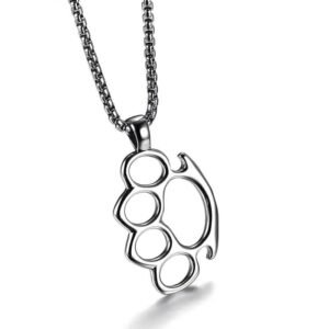 affichez votre style badass avec le collier poing americain collier 141 1