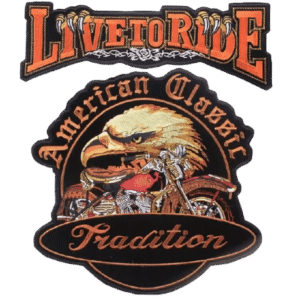affichez votre style badass avec le patch biker american live to ride brode 814 1