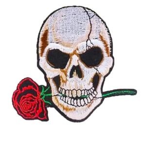 affichez votre style badass avec le patch skull harley davidson brode 137 1