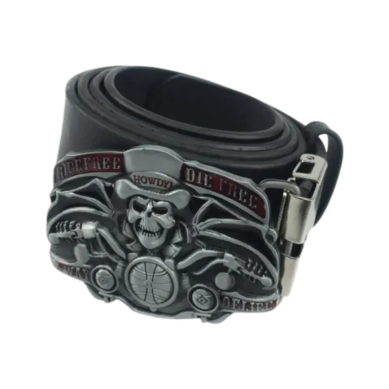 Affichez Votre Style Rebelle Avec La Ceinture Moto Cuir Authentique !