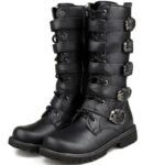 Affichez Votre Style Unique Avec Nos Bottes Biker Tête De Mort !