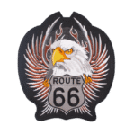 affirmez votre style avec notre patch dorsal biker route 66 brode 112 1
