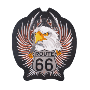 affirmez votre style avec notre patch dorsal biker route 66 brode 112 1