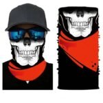 Affrontez L’aventure Avec Notre Foulard Rouge Tête De Mort Au Cou Moto !
