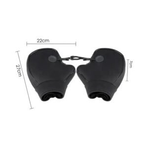 affrontez le froid avec notre manchon de guidon moto hiver noir manchons de moto 715 1