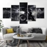 Ajoutez Une Touche De Passion Avec Notre Tableau Moto Noir! 10x15 10x20 10x25cm / Avec Cadre