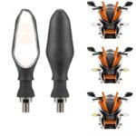 ameliorez votre securite avec notre clignotant moto 50cc a led 2 pieces led blanc 403 1