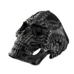 bague alien en acier inoxydable lelegance extraterrestre 54 4 203 1